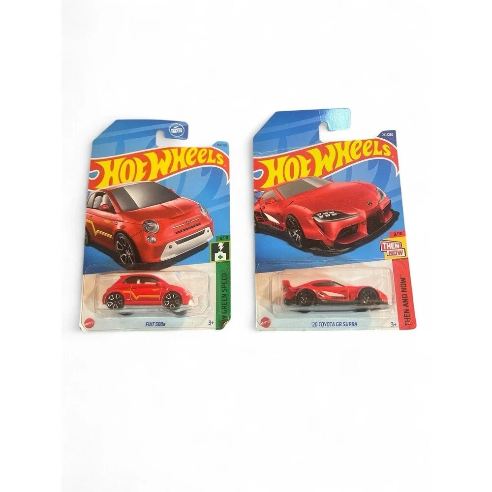 Set‎ Lot Hot Wheel Cars Diecast '20 Toyota GR Supra Fiat 500e